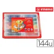 Schoolpack de 144 feutres de coloriage pointe moyenne power - Stabilo photo du produit