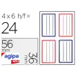 Etiquette adhesive agipa ecolier 36x56mm pochette 24 unités - Apli photo du produit