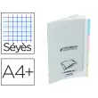 Cahiers piquûre classique 4 en 1 a4 + 140 pages - 90g- seyes - Conquerant photo du produit