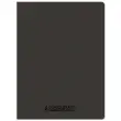 Cahier polypropyl&egrave;ne piq&ucirc;re - A4+ 90 g - 96 pages - Anthracite - Conqu&eacute;rant photo du produit