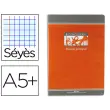 Cahier travaux pratiques piqûre Seyès - A5+ 70 g - 64 pages - Orange/gris - Conquérant photo du produit