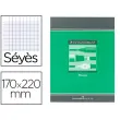 Cahier de dessin piqûre Seyès - A5+ 90 g - 16 pages - Vert - Conquérant photo du produit