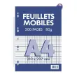 Feuillets mobiles 21x29, 7 cm 200 pages seyes 80g - Conquerant photo du produit