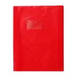 Protege - cahier 17x22cm plastique rouge 2 rabats - Clairefontaine photo du produit