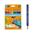 Crayon couleur kids evolution 140mm triangle 12 unités - Bic photo du produit
