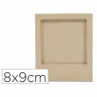 Cadre magnetique papier mache 8x9cm coloris brun - Decopatch photo du produit