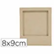 Cadre magnetique papier mache 8x9cm coloris brun - Decopatch photo du produit