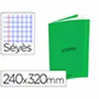 Cahier classique agrafe 240x320mm 96 pages seyes 90g vert - Conquerant photo du produit