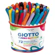 Pot feutres turbo glitter encre pailletee 72 unit&eacute;s - Giotto photo du produit