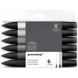 Marqueur professionnel w&n promarker double pointe set 6 unités - Winsor&newton photo du produit