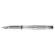Stylos - bille uniball signo broad 0.8mm grip caoutchouc argent - Uni ball photo du produit