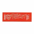 Billographe nº33 trace musique portee 2mm plastique orange - Minerva photo du produit