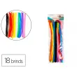 Pack chenilles loolipo 15mmx300mm 18 brins 10 coloris assortis - Sodertex loolipo photo du produit