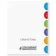 CAHIER DE TEXTES CONQUERANT AGRAFE 170X220 124P SEYES 90G PP INCOLORE photo du produit