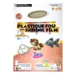 Set de 7 feuilles plastique fou pailleté A4 Coloris assortis Diams photo du produit