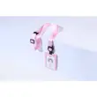 PORTE-CARTES, ENROULEUR ET TOUR DE COU RECYCLÉ AJUSTABLE ROSE photo du produit