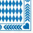 Serviette à motif 'Bleu bavarois', 400 x 400 mm - Papstar photo du produit