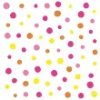 Serviette &agrave; motif 'Colorful Dots', 330x330 mm, rose - Papstar photo du produit