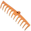 Râteau sans manche TQ, 12 dents, orange - Bradas photo du produit