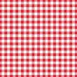 Serviette &agrave; motif Carreaux Vichy - Rouge - Papstar photo du produit