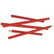 Crayon de charpentier, oval, rouge, 250 mm - Brüder mannesmann photo du produit