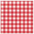 Serviette &agrave; motif Vichy Karo - 330 x 330 mm - Papstar photo du produit