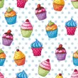 Serviettes à motif 'Cupcakes', 330 x 330 mm - Papstar photo du produit