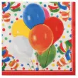 Serviettes &agrave; motifs Lucky Balloons - 330 x 300 mm - Papstar photo du produit