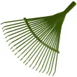 Balai à feuilles sans manche, métal, 22 dents, vert - Bradas photo du produit