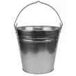 Seau en zinc, 7 litres, argent - Bradas photo du produit