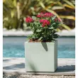 Bac &agrave; plantes BASALT UP, cubique, 295 mm, anthracite - Eda Fontaine photo du produit
