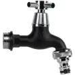 Robinet 3/4', boisseau sph&eacute;rique, noir mat - Bradas photo du produit