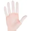 Doigtier nitrile, sans poudre, L, blanc - Hygostar photo du produit