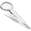 Pince précelle avec loupe, argent - First Aid Only photo du produit