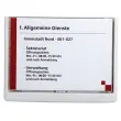 Plaque de porte CLICK SIGN, format A5, blanc - Durable photo du produit