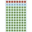 Stickers chiffres 1-160, diam&egrave;tre: 8 mm, color&eacute; - Herma photo du produit
