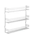 Étagère à épices Pepito 3, 3 niveaux, argent - Metaltex photo du produit