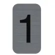 Plaque de signalisation chiffres « 3 » - 25 x 44 mm - Exacompta photo du produit