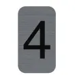 Plaque de signalisation chiffres « 3 » - 25 x 44 mm - Exacompta photo du produit