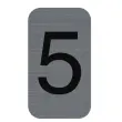 Plaque de signalisation chiffres « 3 » - 25 x 44 mm - Exacompta photo du produit
