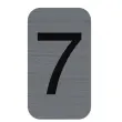 Plaque de signalisation chiffres « 3 » - 25 x 44 mm - Exacompta photo du produit