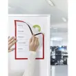 Cadre d'affichage magnétique, format A3, rouge - Magnetoplan photo du produit
