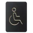 Pictogramme 'WC handicapés', noir - Europel photo du produit