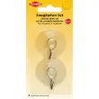 Crochet ventouse, set de 2, plastique, transparent - Kleiber photo du produit