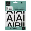 Lettres auto-adhésives A-Z, 20 mm, noir - Exacompta photo du produit