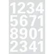 Stickers chiffres 0-9, film en blanc - Herma photo du produit