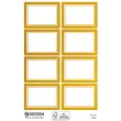 Étiquette, cadre doré, 38 x 24 mm - Avery Zweckform photo du produit
