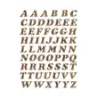 Lettres adhésives A-Z, film primastique, or, 8 mm - Herma photo du produit
