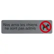 Plaque de signalisation 'Nos amis les chiens' - Exacompta photo du produit