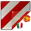 Panneau de signalisation 2en1, 500 x 500 mm, blanc/rouge - Iwh photo du produit
